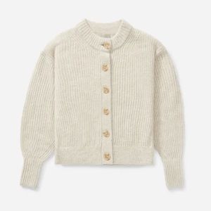 Everlane Cropped Alpaca Cardigan